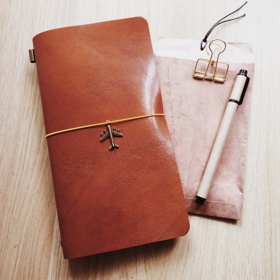 wax edges leather for Travelers Italian Leather Notebook Pelledori Whiskey Journal/ Yankee