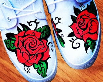 vans schuhe mit roten rosen vans schuhe mit roten rosen