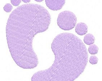 Baby feet embroidery Design 1", 2", 3" and 4" dst, exp, hus, jef, pes, sew, vip, vp3, Formats Digital INSTANT DOWNLOAD