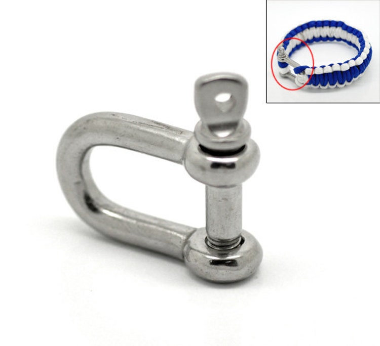 3 Stainless Steel Survival U Clasps Good for 550 by SmallPacks