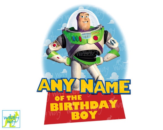 BUZZ LIGHTYEAR Toy Story Birthday Printable Iron On Transfer