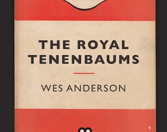 Penguin Books Mid-Century Modern Print Classic Movie Poster — The Royal Tenembaums Poster Wes Anderson — Giclee Print Ikea Ribba Size