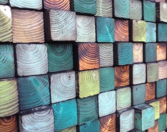 Wood Wall Art - Wood Art - Reclaimed Wood Art - Wall Installation