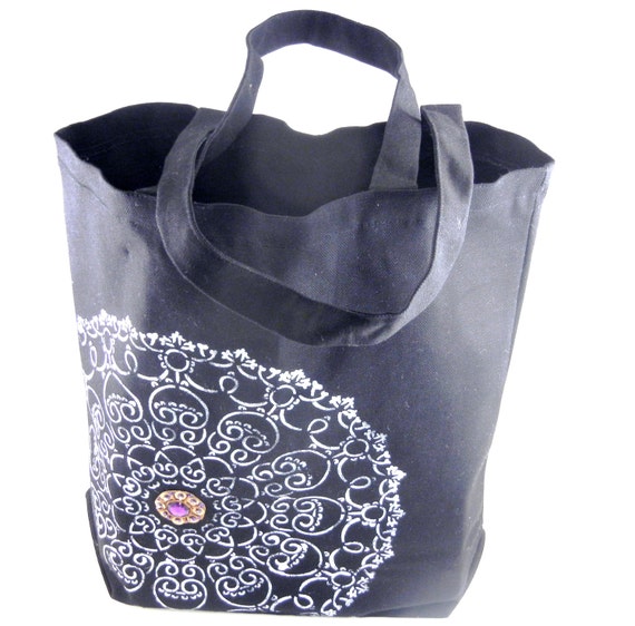 hand painted tote bag