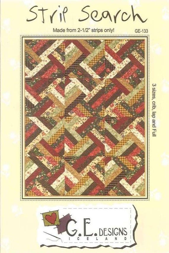 GE Designs Strip Search Jelly Roll Precut Quilt Pattern