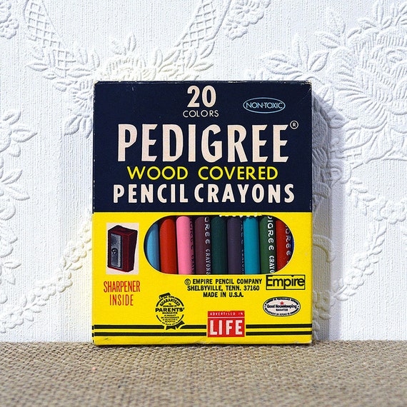 Pedigree PlastOLed Pencil Crayons Vintage Colored Pencils