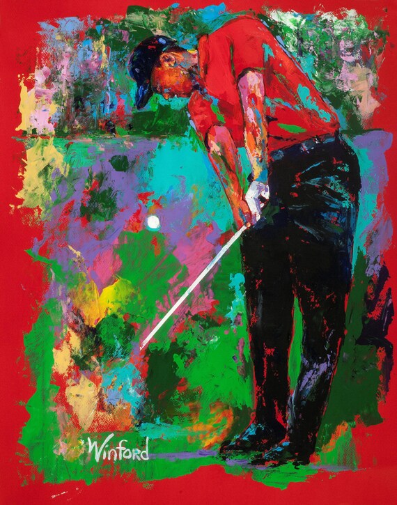 Items Similar To 70% Sale - Tiger Woods Fine-art Canvas Print From An 