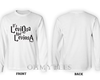 Camiseta Para Niños "LevioSA, No LeviosA" - 100% Algodón, Manga Corta, Diseño Harry Potter - Tallas UK