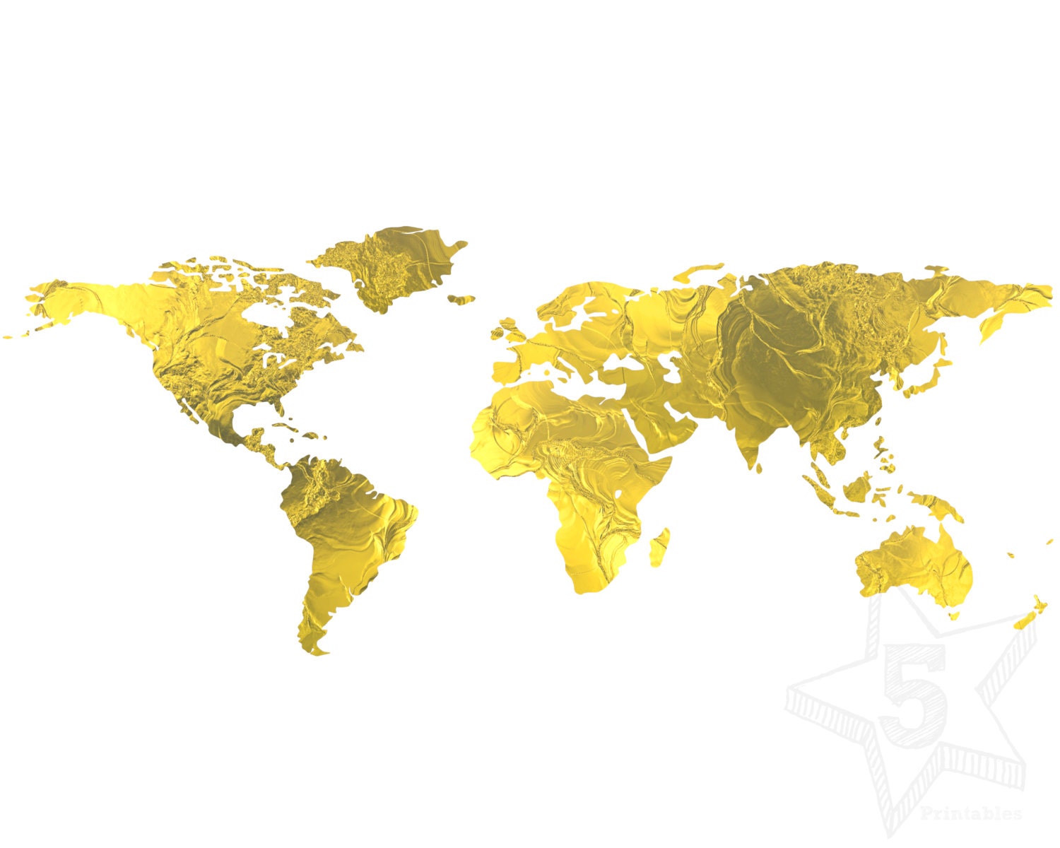 Gold Paper World Map Political Map Of The World Royalty Free Stock ...