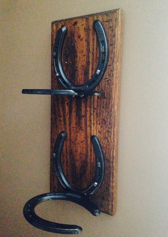 Wine rack made of horseshoes by FortuneFarmsLLC on Etsy