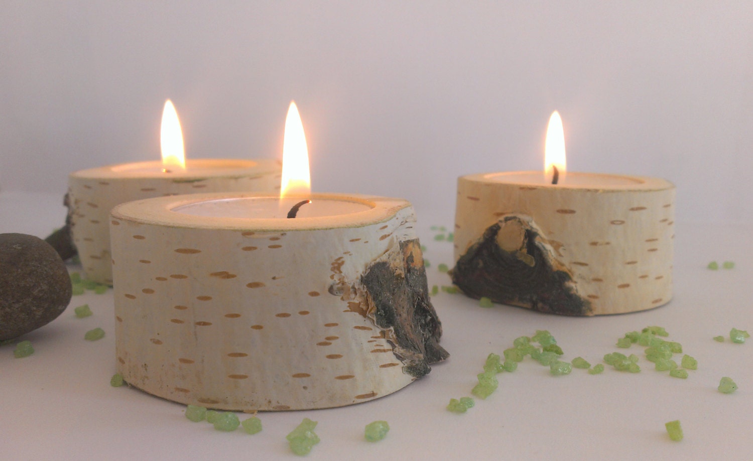 Birch Tree Branch Candle Holder Wooden Candle Tealight