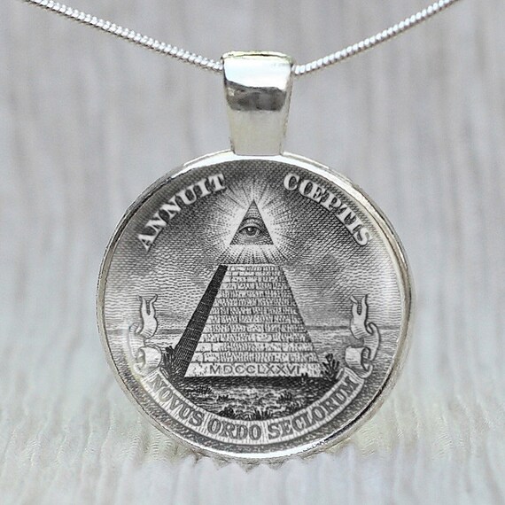 Annuit Coeptis pendant, Masonic Pyramid, All Seeing Eye, masonic ...