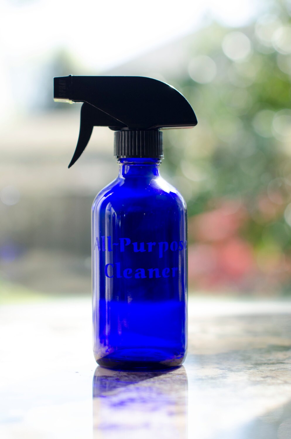 AllPurpose Cleaner Etched Glass 8oz spray bottle. Ideal for