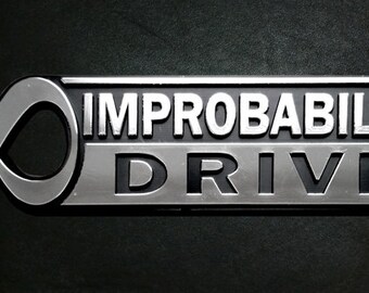 The Hitchhiker's Guide to the Galaxy "Infinite Improbability Drive" Car Emblem