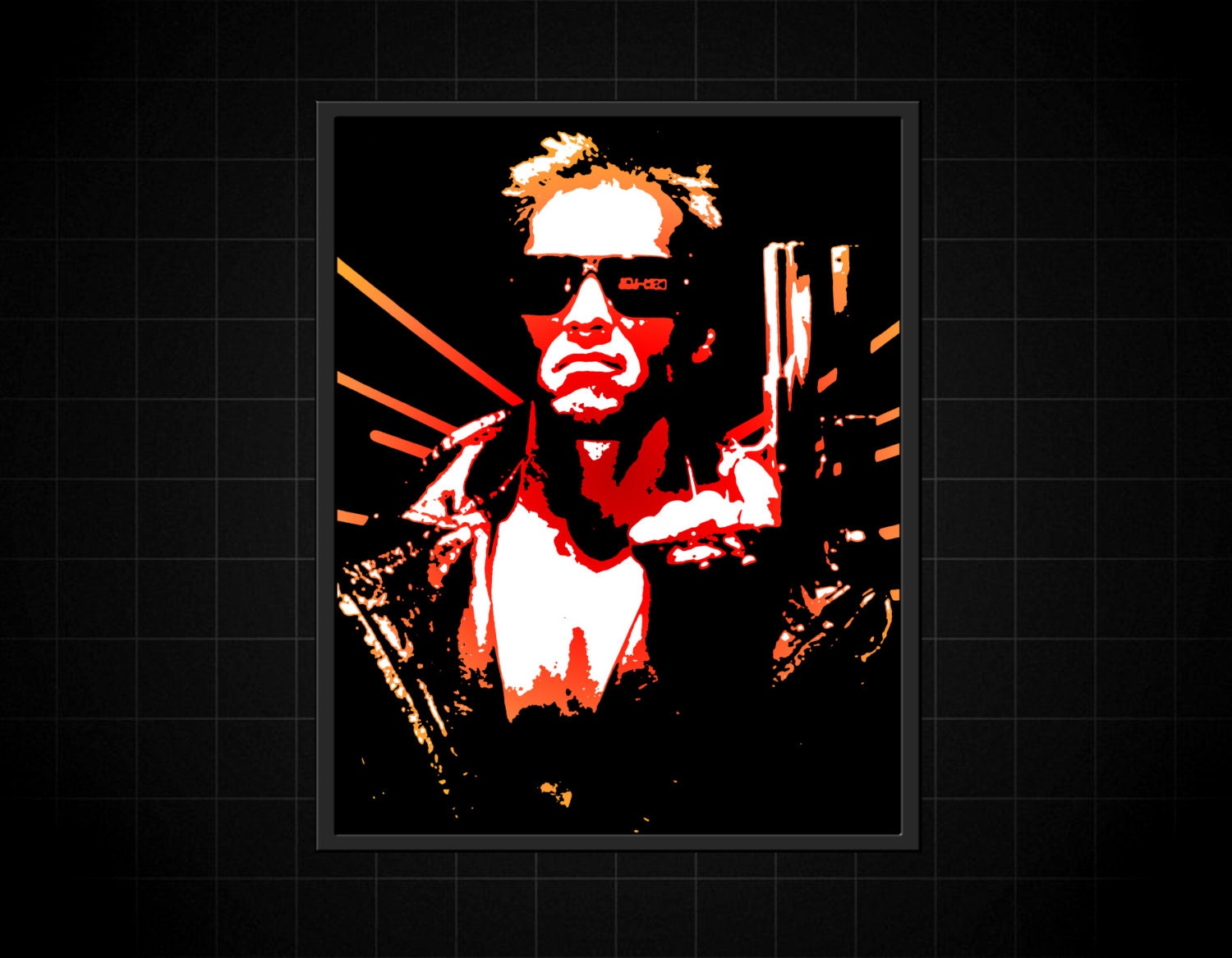 The Terminator Arnold Schwarzenegger Original Pop-Art Print