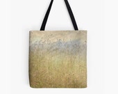 Tote Bag - Wild Grass, Field, Spring, Farmer's Market Bag, Travel Bag, Mother's Day