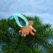 Xmas Platypus Ornament with Snowflake Tush, Handmade Christmas Decoration