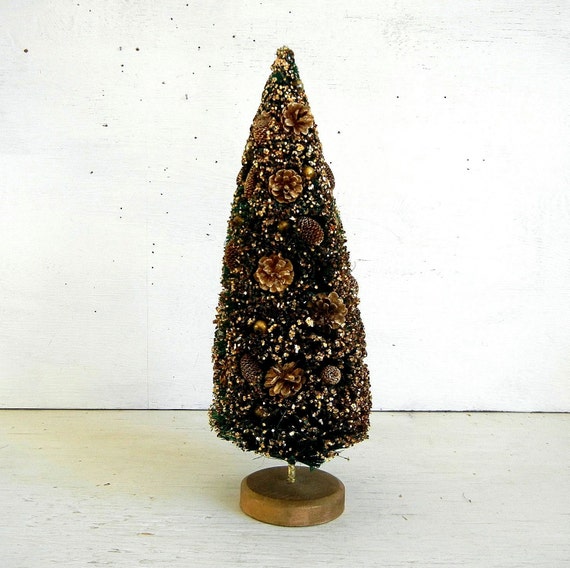 brush etsy bottle trees Mid Christmas Base Japan      Wooden Bottle   Tree Vintage Brush