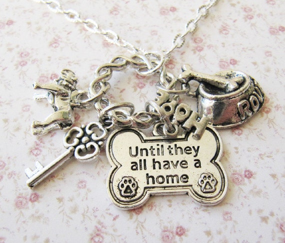 Animal Rescue Necklace,Dog Rescue Jewelry,charms,pet,dog shelter,Europe