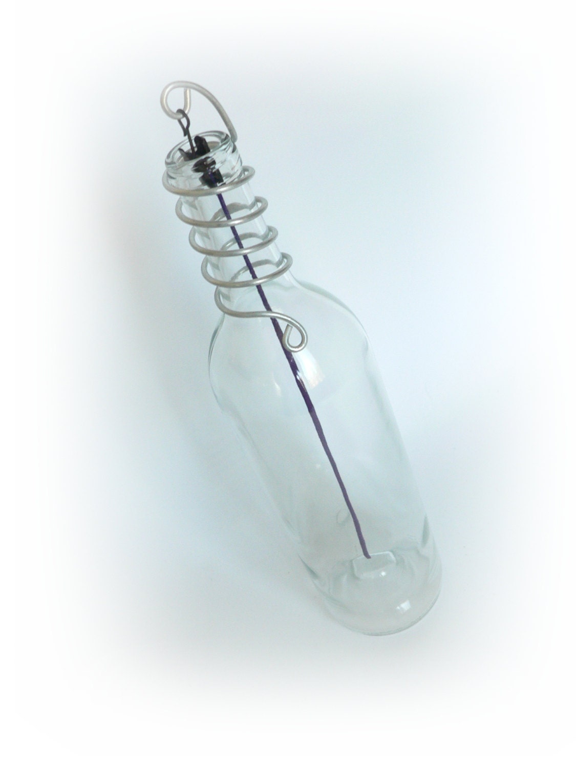 Wine Bottle Stick Incense Burner Clear Glass Punted Wine