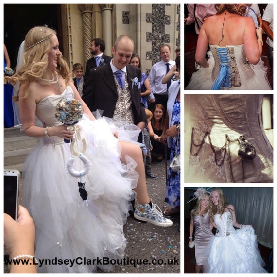 Custom Made to Order Steampunk Wedding Dress