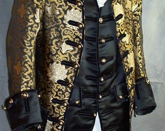 Items similar to Mens Handmade 18th century Coat Jacket costume on Etsy
