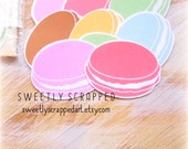 MACARON Paper Embellishment .... Scrapbooking, Cardmaking, Smash Book, Planner, Filofax