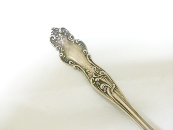 Tudor Silver Gumbo Spoon 1904 Rogers & Hamilton // by AJewelsQuest