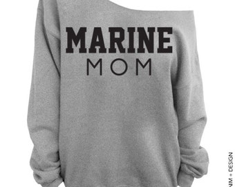 marine mom hooded sweatshirt