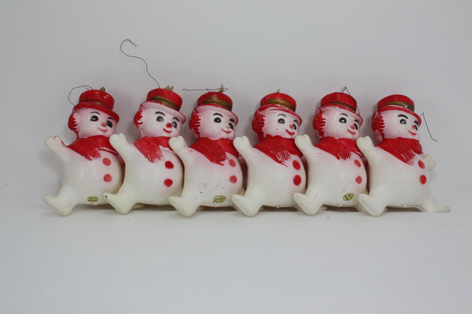 vintage plastic snowmen figurines lot hong kong 6 pieces vintage plastic snowmen figurines lot hong kong 6 pieces
