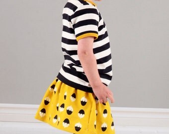 Girls skirt sewing pattern pdf download // pattern and photo instructions // 0-3M to 5-6T // #81