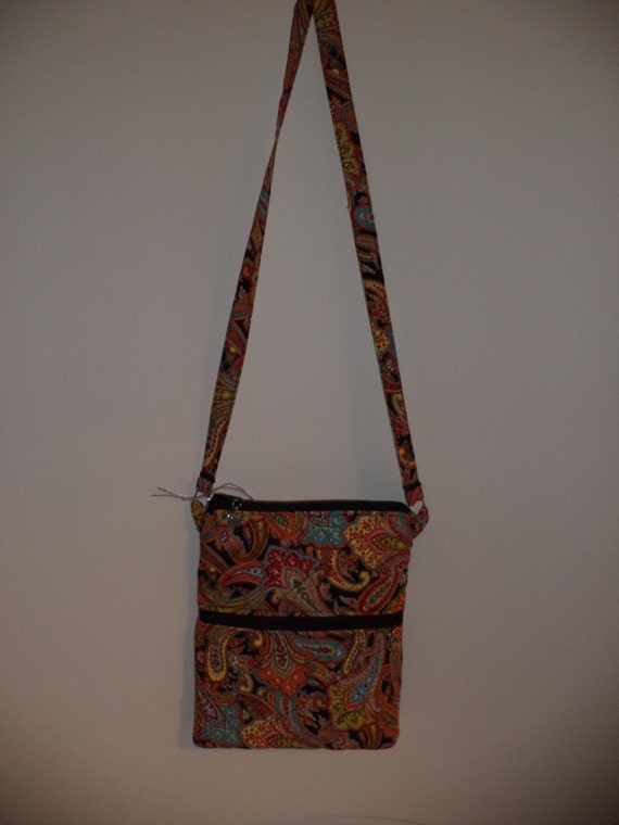 Multi colored Over-the-Shoulder Bag by just4youquilts on Etsy