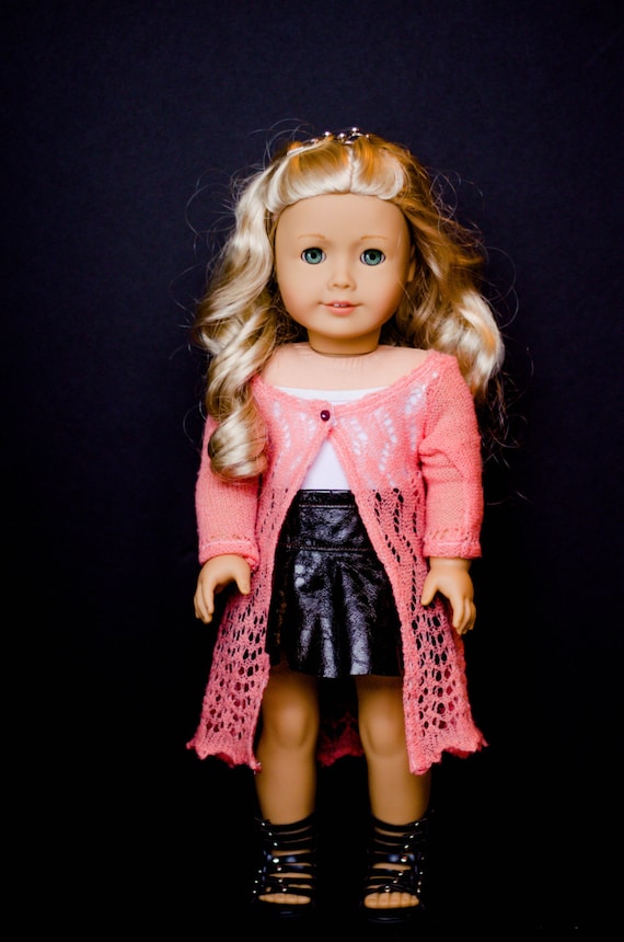 The Penny cardigan for American Girl and other 18 inch dolls