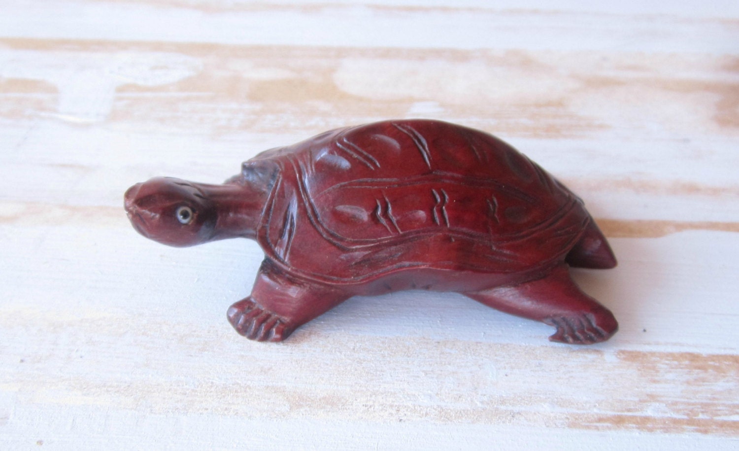 wood turtle figurine