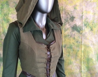 Tauriel Hobbit Cosplay Costume--- Elf Cosplay, Archer, The Hobbit, Full Costume Set--- Custom made