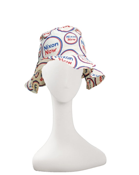 1970s Nixon Now Presidential Campaign Hat Floppy by MadgesHatBox
