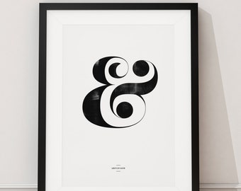 Ampersand Wall Art ampersand wall art | etsy Ampersand Wall Art ampersand wall art | etsy