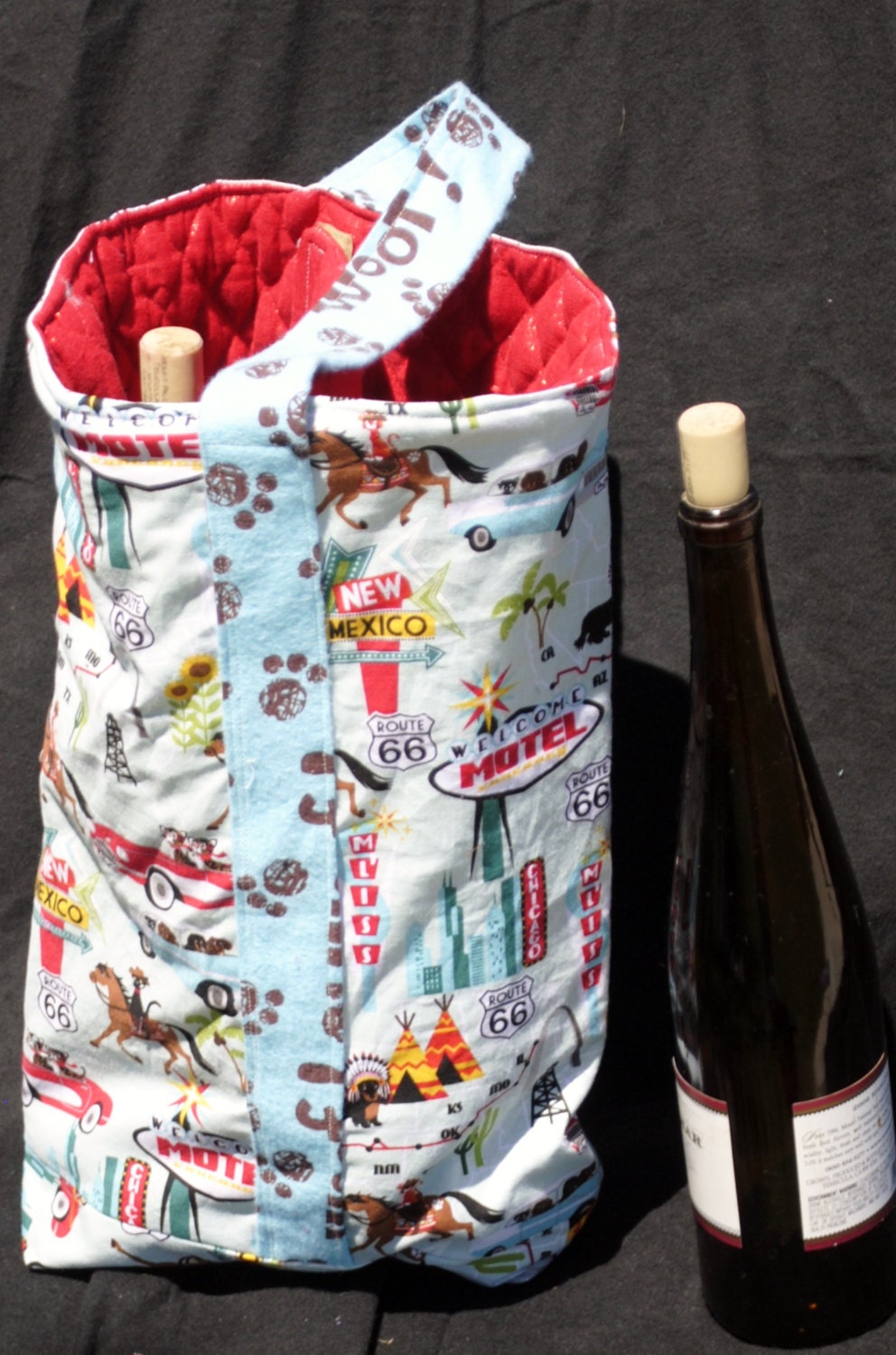 double wine bottle bag