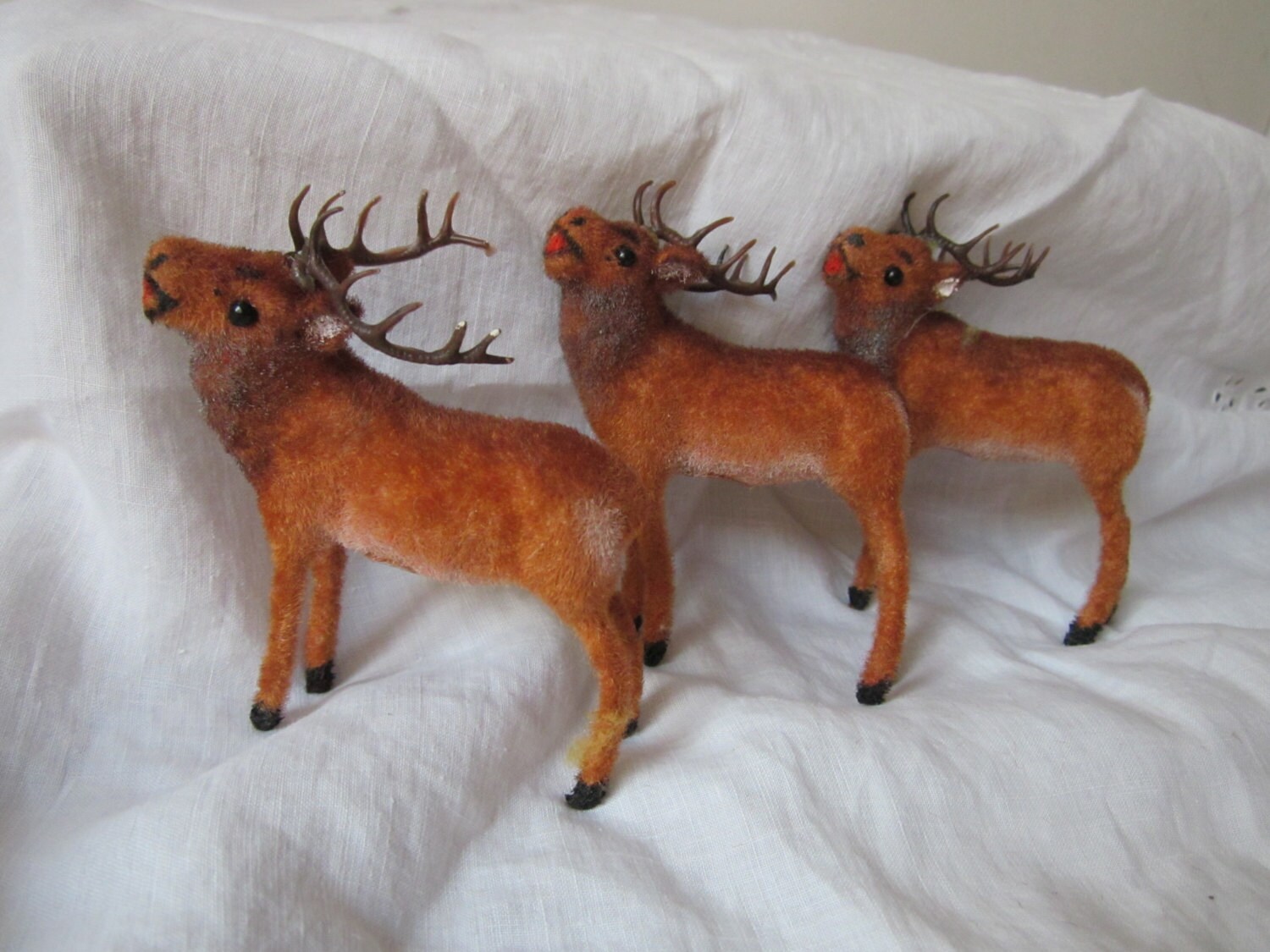tiny reindeer figurines