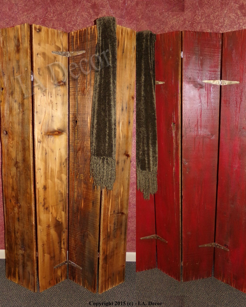 Reversable Barnwood Room Divider Barn Wood room accent by IADECOR