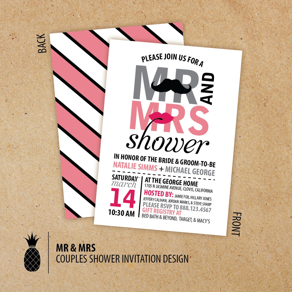 Mr And Mrs Shower Invitations 7