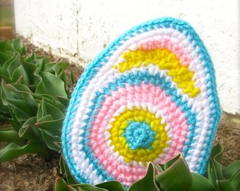 Easter Egg - Squeaky Dog Toy - STUFFING FREE
