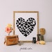 Printable wall art State Art heart print wall artwork decor