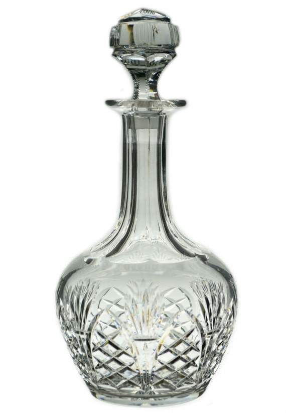 Port or Sherry Wine Cut Glass Decanter Vintage by LavishShoestring