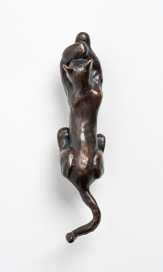 Bronze Cat Door Knocker by MadMountainMetalwork on Etsy