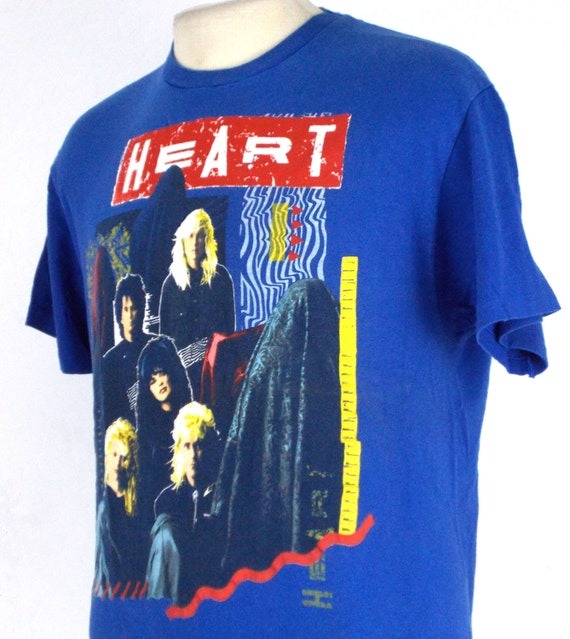 1986 Heart Rock Concert Tour Vintage T Shirt Large / XL