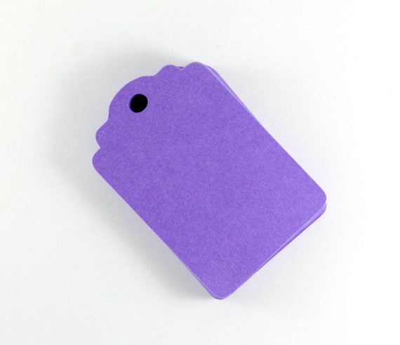 Purple Gift Tags Set of 20, Blank Gift Tags, Favor Tags, Wedding Tags ...