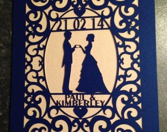 Wedding card (Laser cut)