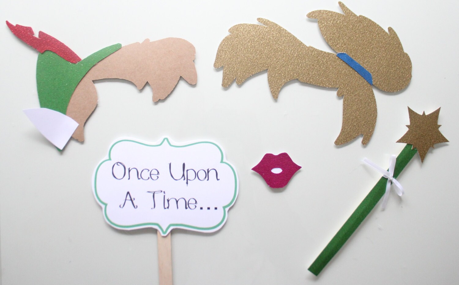 5pc Tinkerbell and Peter Pan Photo Booth Props/Princess