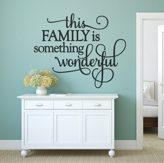 Unique Home Decor Family Wall Decal Home by AmandasDesignDecals